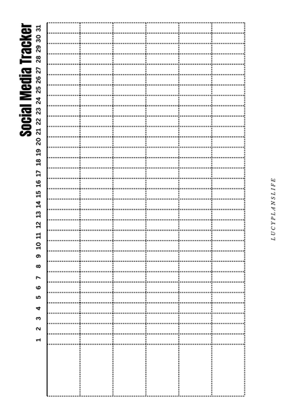 SOCIAL MEDIA TRACKER (NOSTALGIA) - INSERT