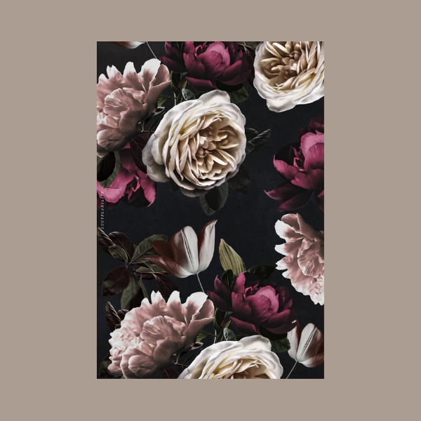 Bloom 2.0 Floral Monogram Dashboard/Journaling Card •