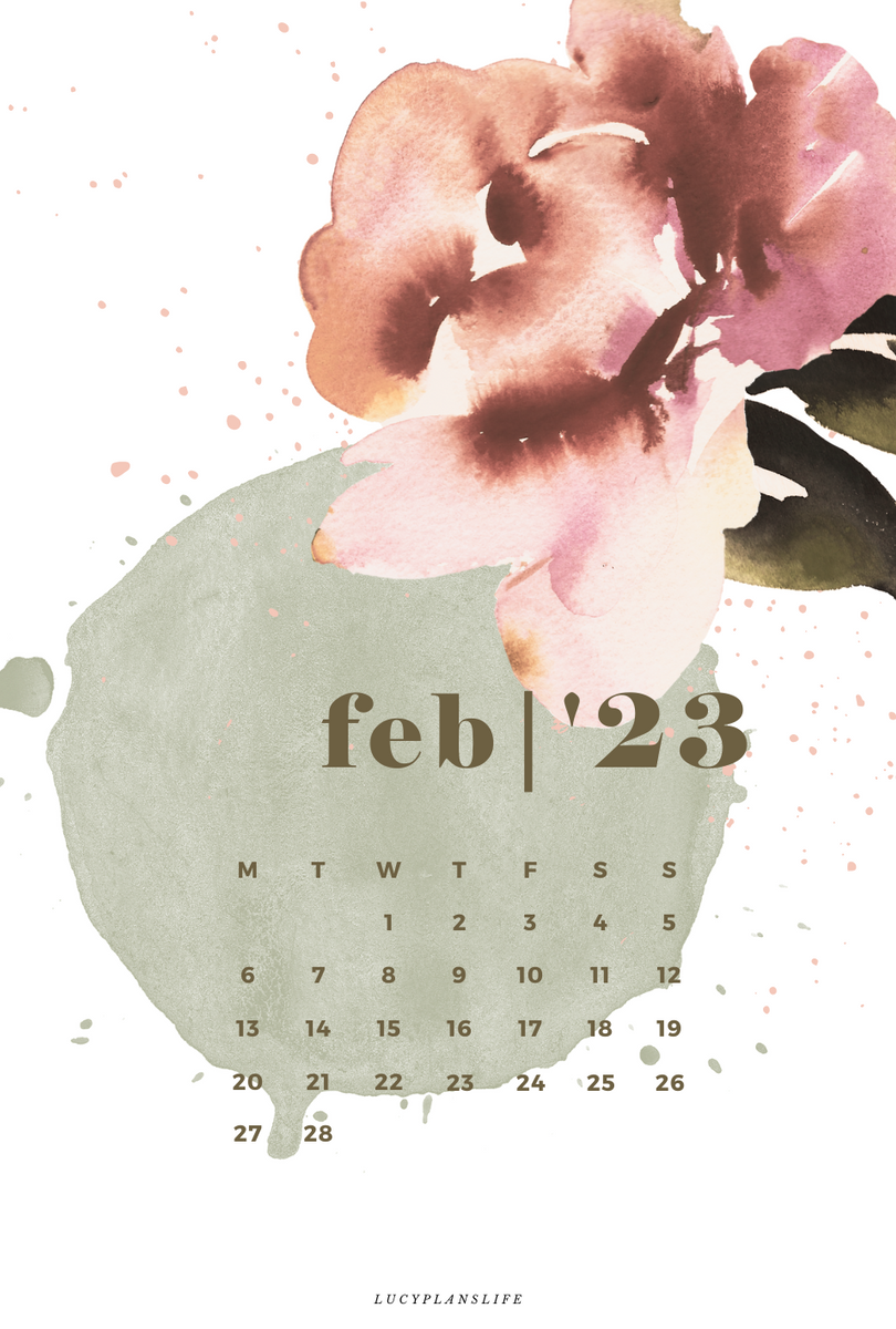 2023 MONTHLY CALENDARS (DIGITAL) – LUCY PLANS LIFE